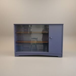 Vintage Herbert E Gibbs Oak Glazed Bookcase