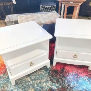 Pair of Stag Minstrel Bedsides
