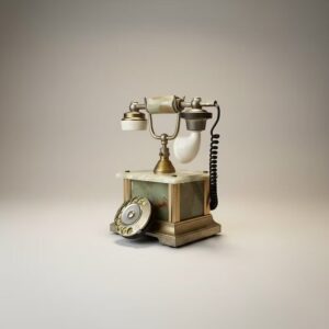 Vintage Green Onyx Telephone (Display Use Only)
