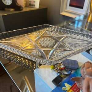 Leaded Crystal Dressing Table Tray