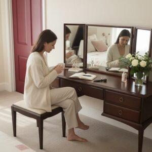 Stag Minstrel Dressing Table, Mirror & Stool