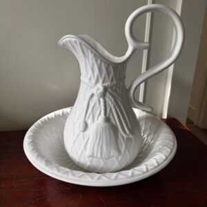 White Wash Jug & Bowl Set
