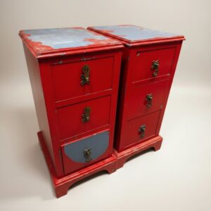 2 Slim Oak Bedsides
