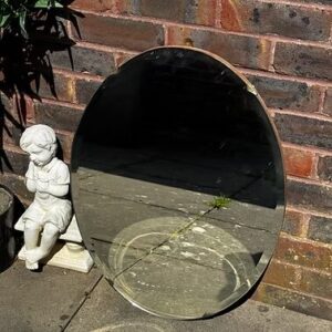 Frameless Oval Mirror