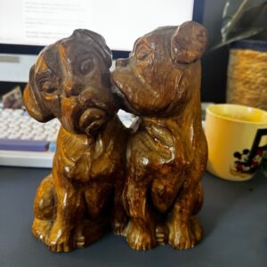Carved Wooden Dogs