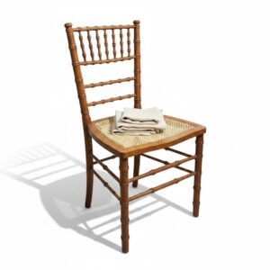 Antique French Faux Bamboo Parlor Chair