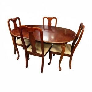 Oval Dining Table & 4 Chairs