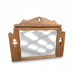 Antique Arts & Craft Oak Mirror