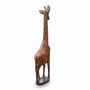 Large Carved Wooden Giraffe
