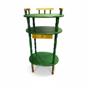 Green & Gold Side Table / Telephone Table